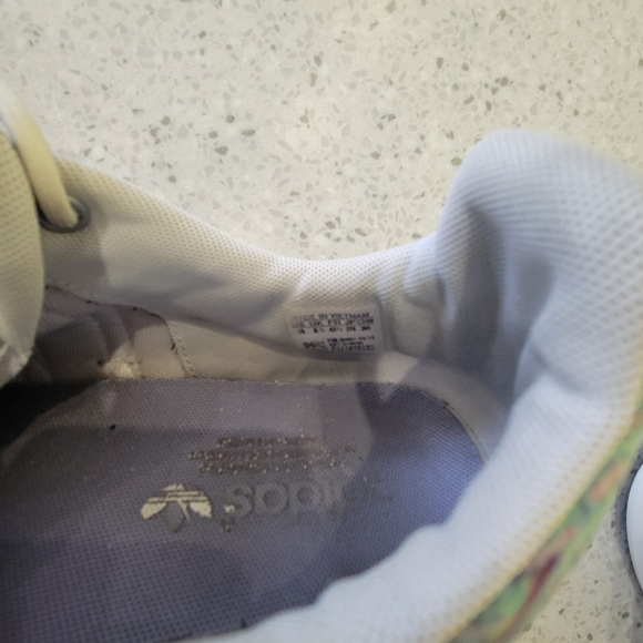 Adidas SI Loop Racer Casual Sneakers Purple Abstract Women size 10 US pre owned - Picture 8 of 12